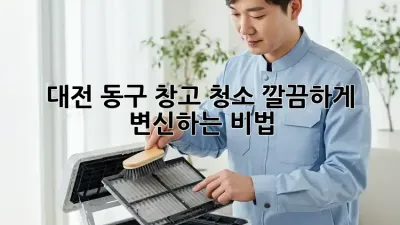 대전 동구 창고 청소🧹✨ 깔끔하게 변신하는 비법!